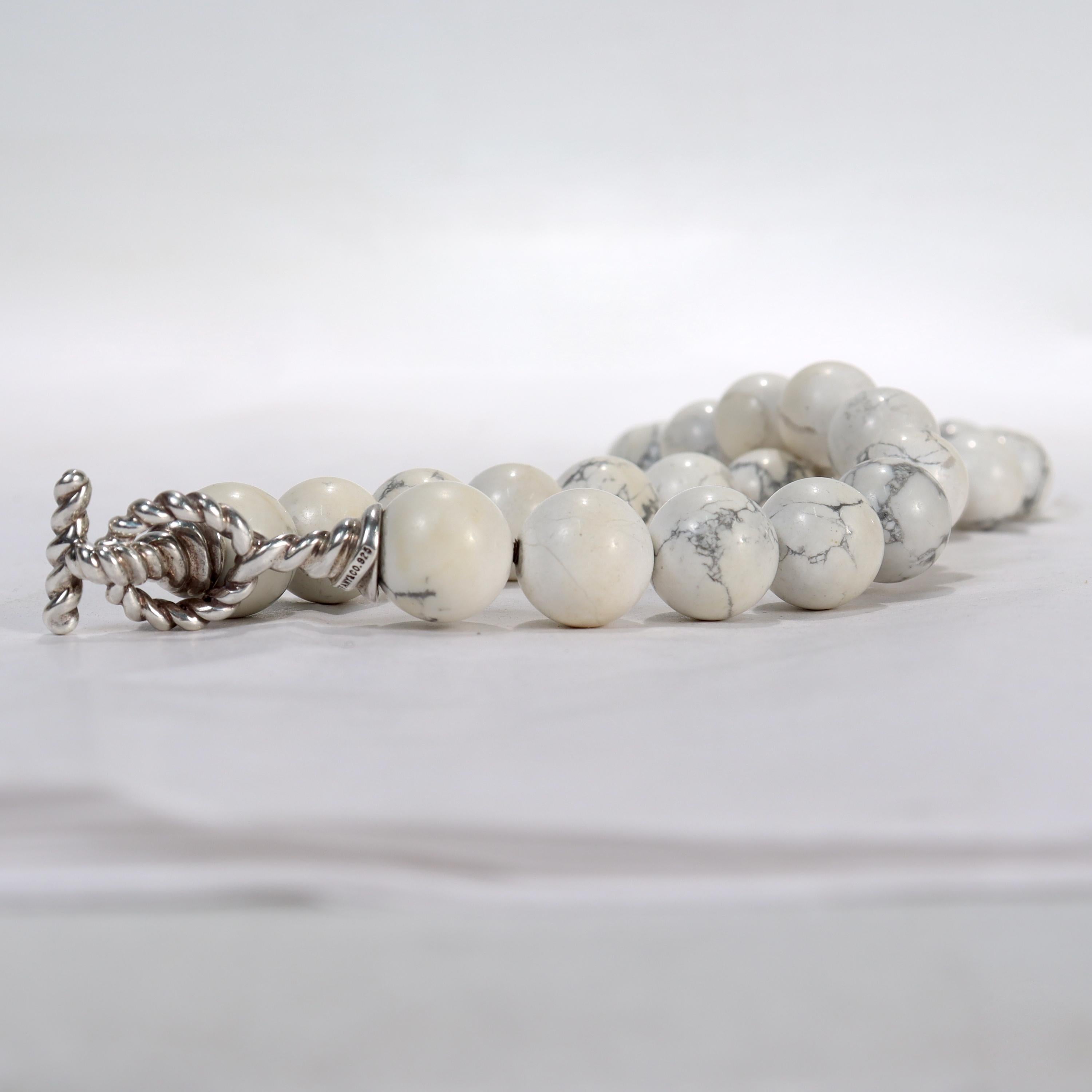 Tiffany & Co. Collier Princesse en perles de howlite blanche et argent en vente 5