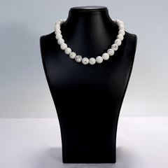 Tiffany & Co. White Howlite Bead & Sterling Silver Princess Necklace