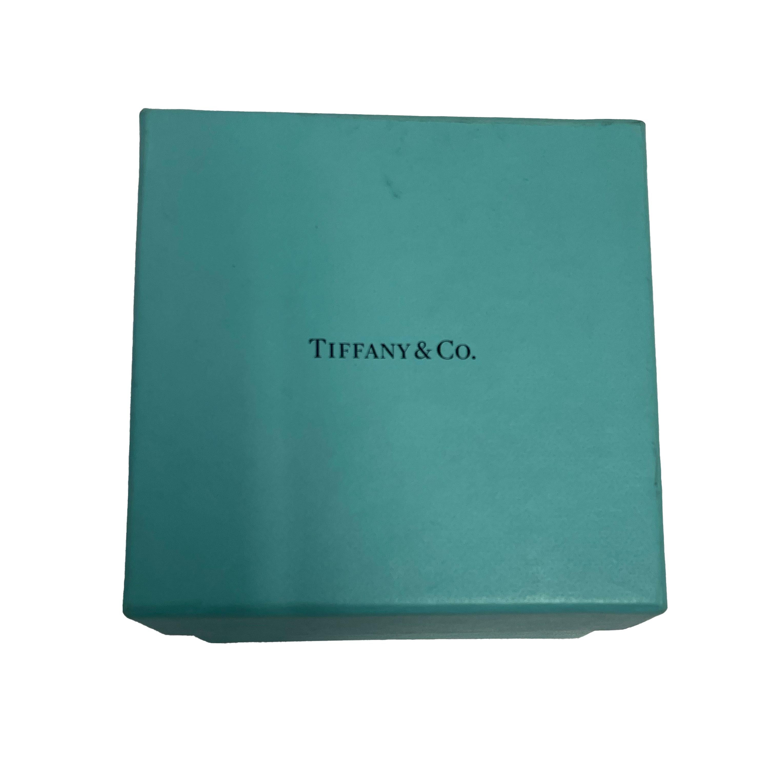 Tiffany & Co. Wide Atlas Open Bangle in 18k White Gold For Sale 1