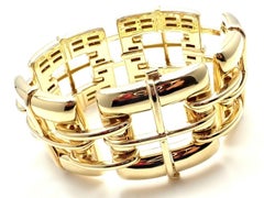 Tiffany & Co. Wide Link Yellow Gold Bracelet