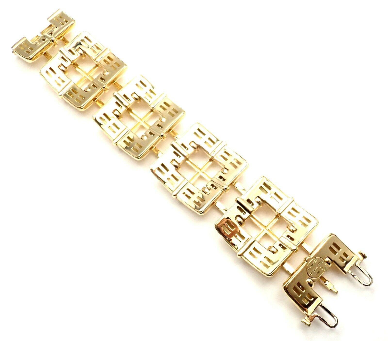 Tiffany & Co. Wide Link Yellow Gold Bracelet 2