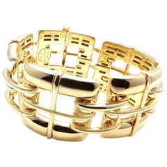 Tiffany & Co. Wide Link Yellow Gold Bracelet