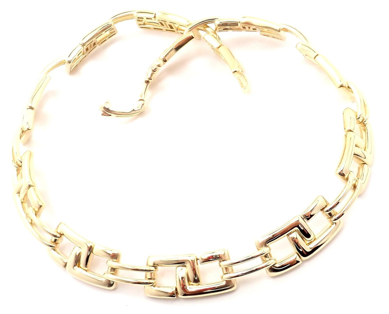 18k Yellow Gold Vintage Wide Link Necklace by Tiffany Co.
Details: 
Length: 17.5
Weight: 118.1 grams
Width: 15mm
Stamped Hallmarks: T&Co 2001 750 Italy
*Free Shipping within the United States*
YOUR PRICE: $22,000
T3071mmlre