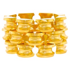 Tiffany & Co. Wide Retro-Fifties Gold Bracelet