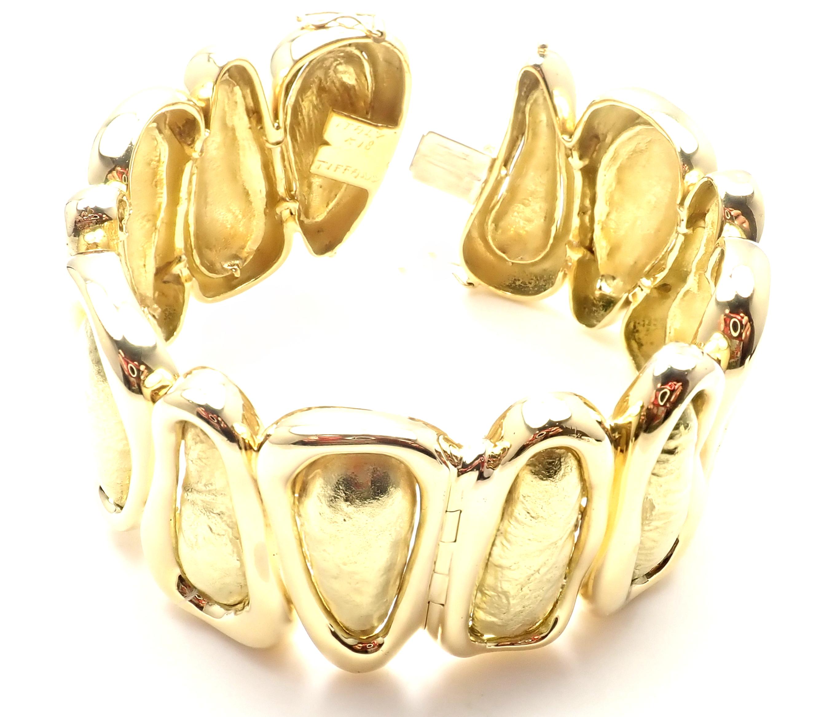Tiffany & Co. Wide Yellow Gold Bangle Bracelet 2