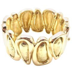 Tiffany & Co. Wide Yellow Gold Bangle Bracelet