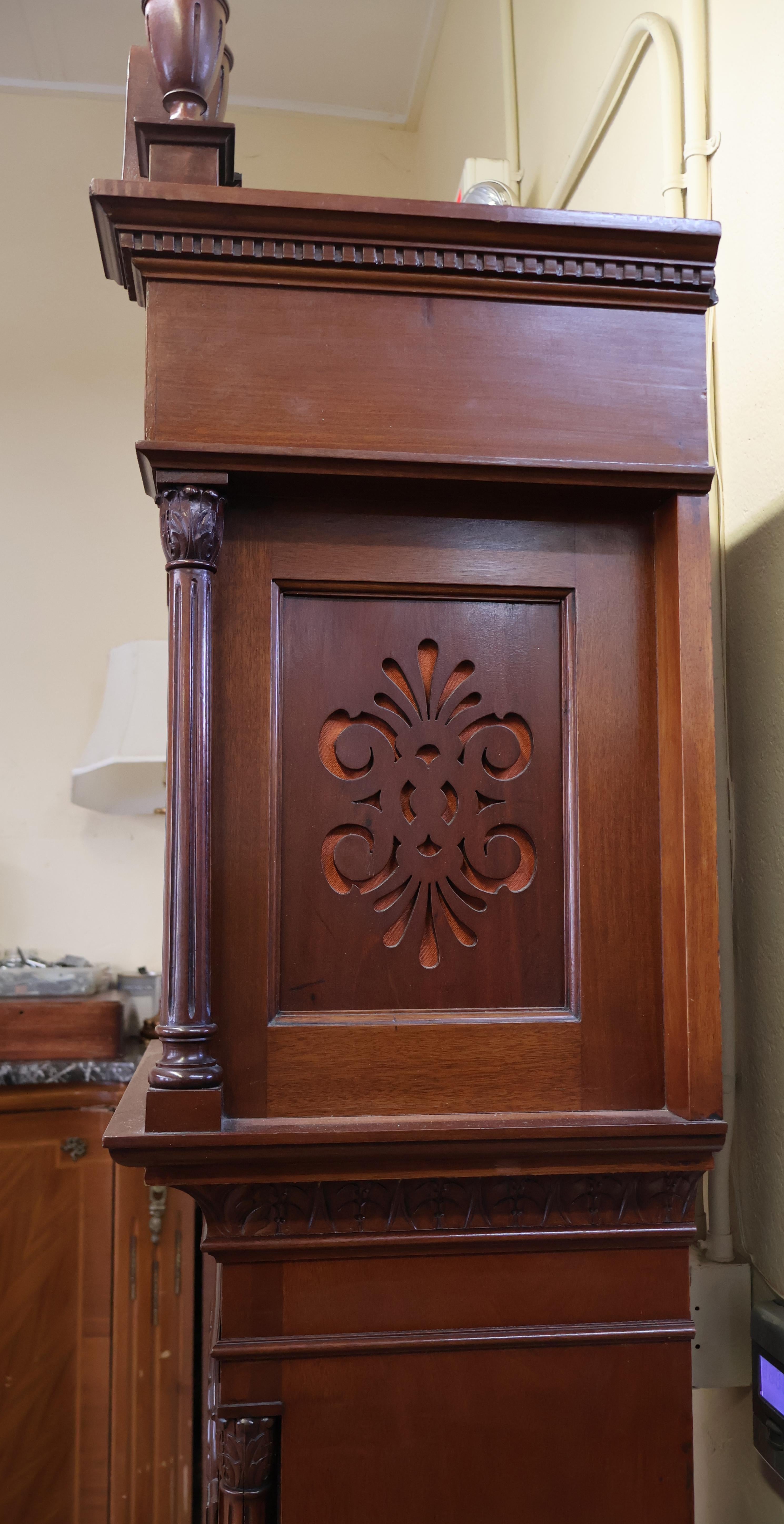Tiffany & Co Winterhalder Hofmeier 9 Gong Musical Mahogany Grandfather Clock 10
