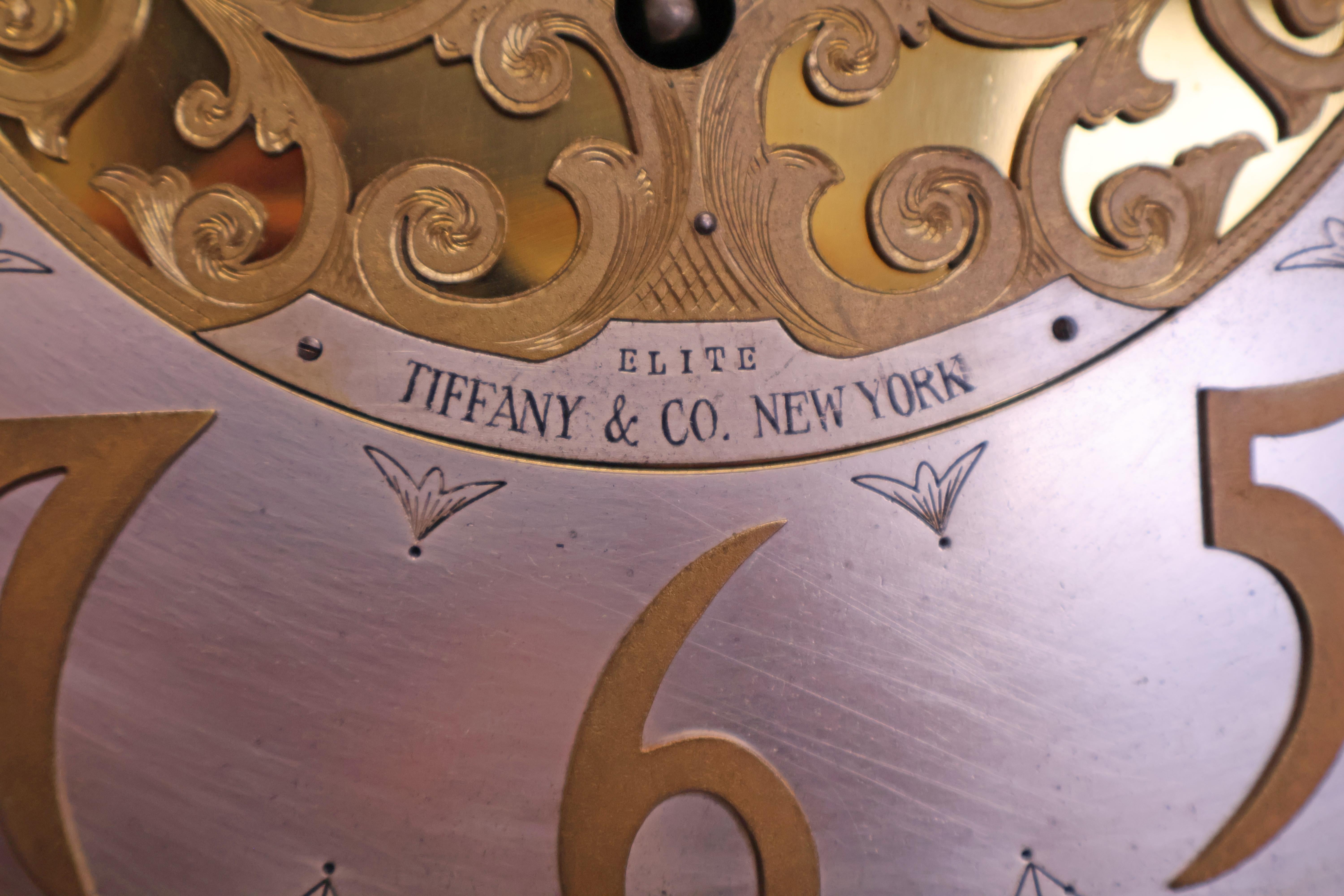 Tiffany & Co Winterhalder Hofmeier 9 Gong Musical Mahogany Grandfather Clock 2