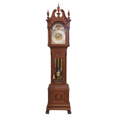 Tiffany & Co Winterhalder Hofmeier 9 Gong Musical Mahogany Grandfather Clock