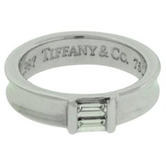 TIFFANY & CO Women's Diamond Band Ring In 18k White Gold Size 5