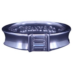 TIFFANY
CO, bague pour femme en or blanc 18 carats avec diamants taille 5