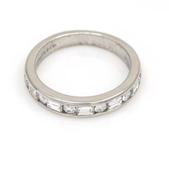 Tiffany & Co. Women's Round Baguette Diamond Band Ring in Platinum