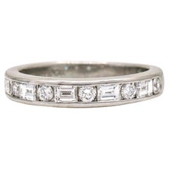 Tiffany & Co. Women's Round Baguette Diamond Band Ring in Platinum