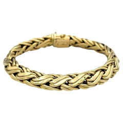 Tiffany & Co. Woven Byzantine Chain Bracelet in Polished 18 Karat Yellow Gold