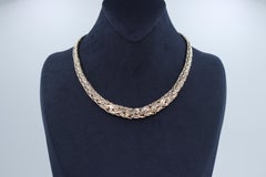 Tiffany & Co Woven Byzantine Yellow Gold Necklace