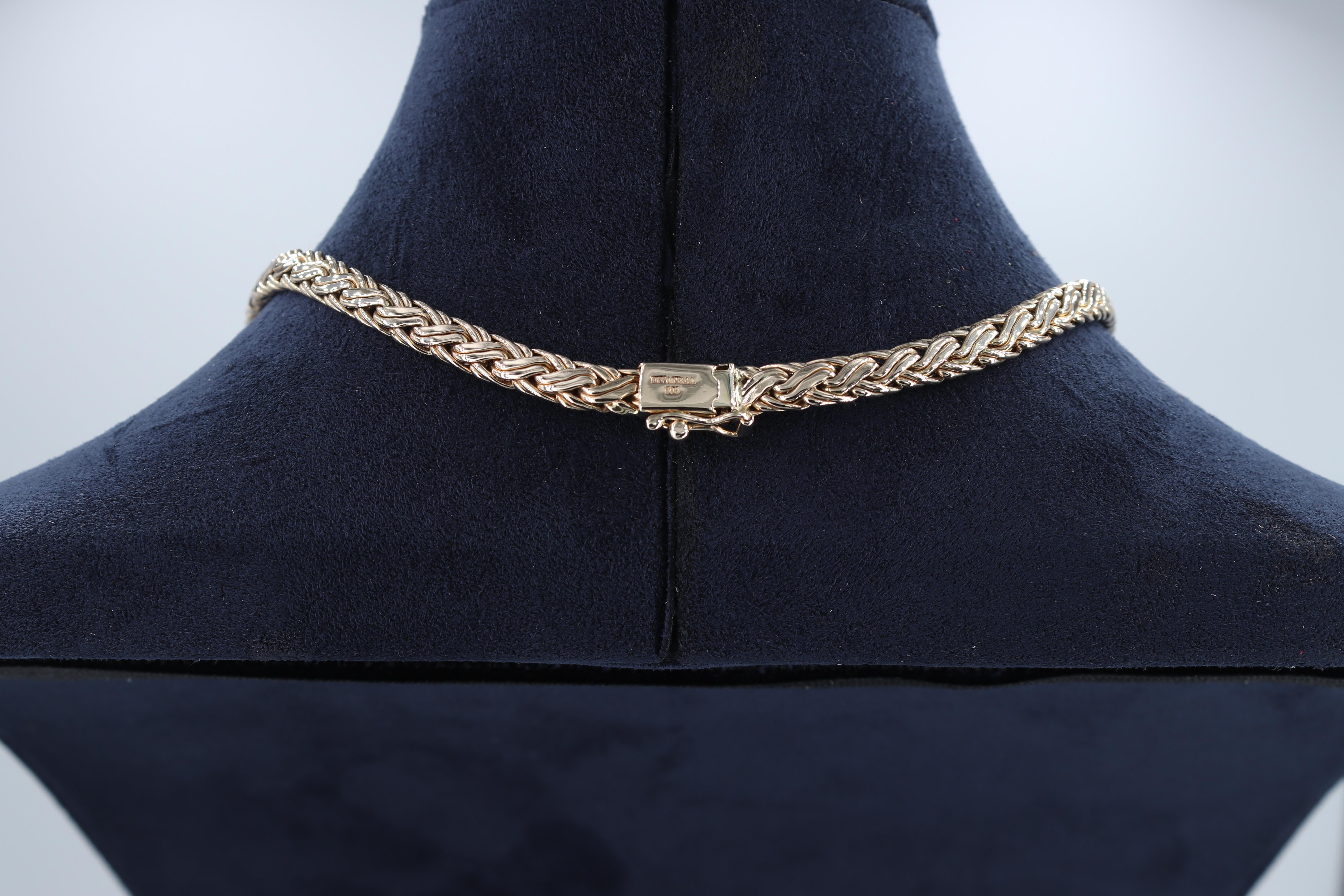 tiffany necklace chain gold