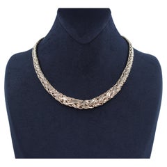 Tiffany & Co Woven Byzantine Yellow Gold Necklace
