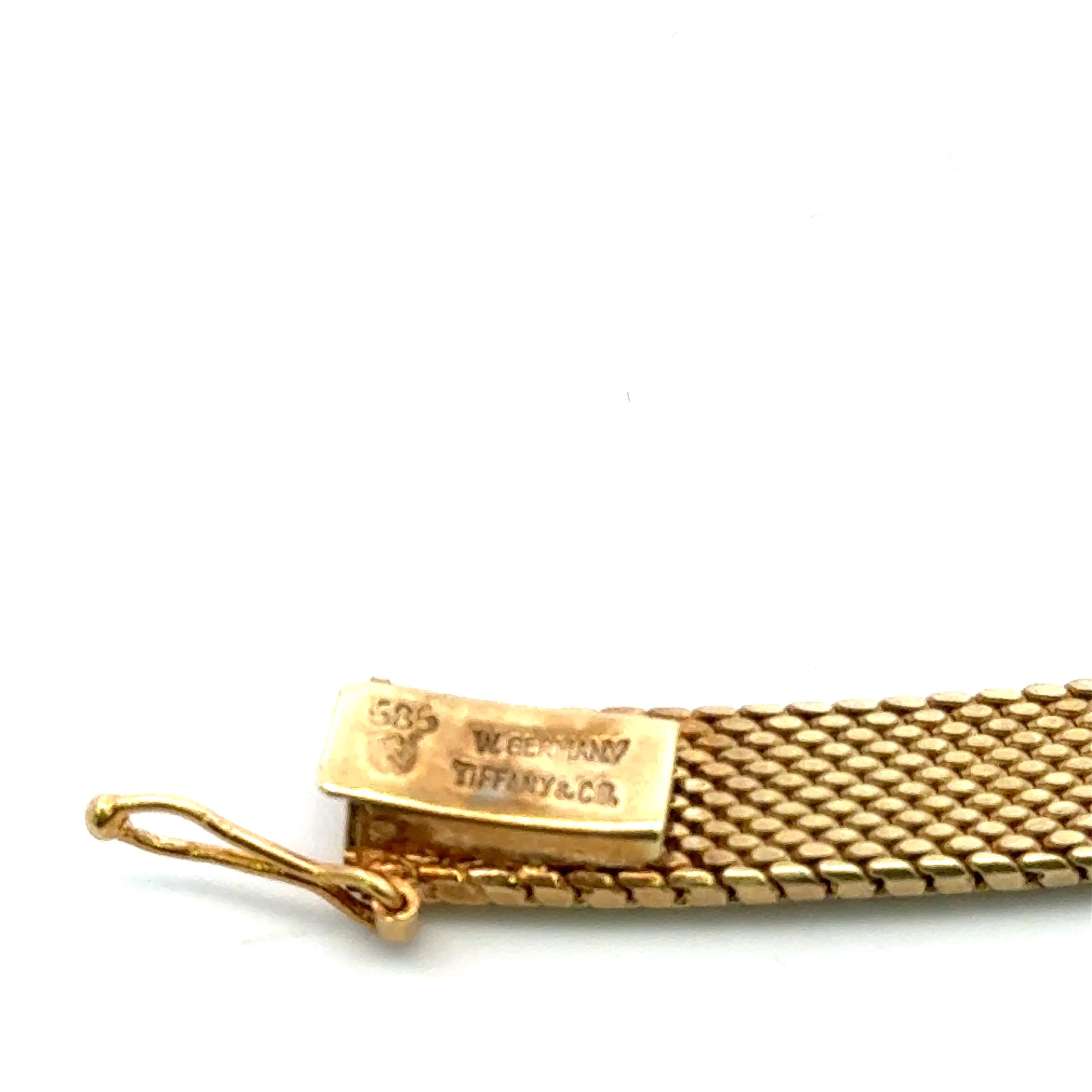 Tiffany & Co, Woven Collar Necklace 14 Karat Yellow Gold 49 Grams 15 Inches For Sale 5
