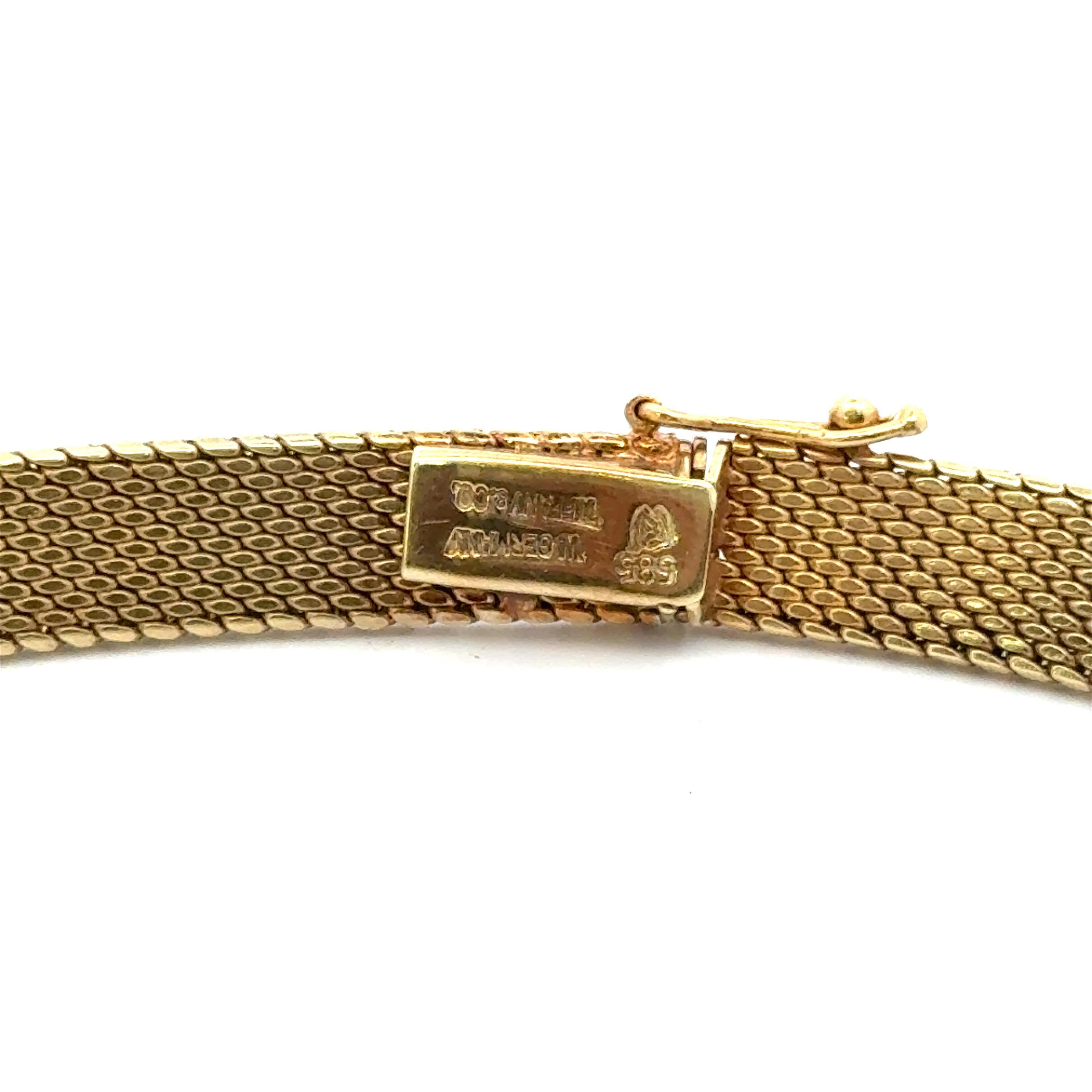 Tiffany & Co, Woven Collar Necklace 14 Karat Yellow Gold 49 Grams 15 Inches For Sale 6