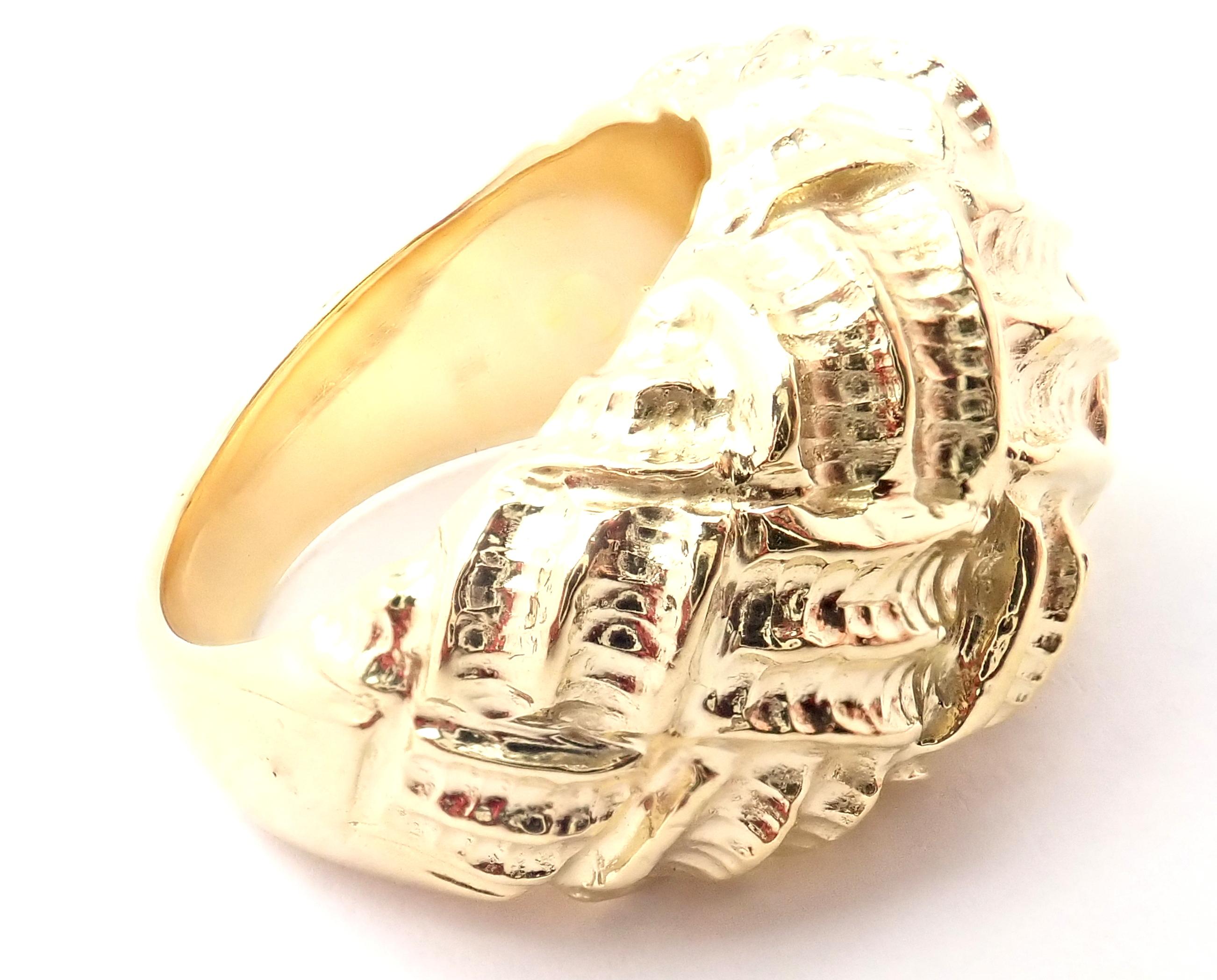 18k Yellow Gold Dome Ring by Tiffany & Co. 
Details: 
Size: 6.5
Width: 15mm
Weight: 9.6 grams
Stamped Hallmarks: Tiffany&Co 92 750 Italy
*Free Shipping within the United States*
YOUR PRICE: $3,000
T2779mote