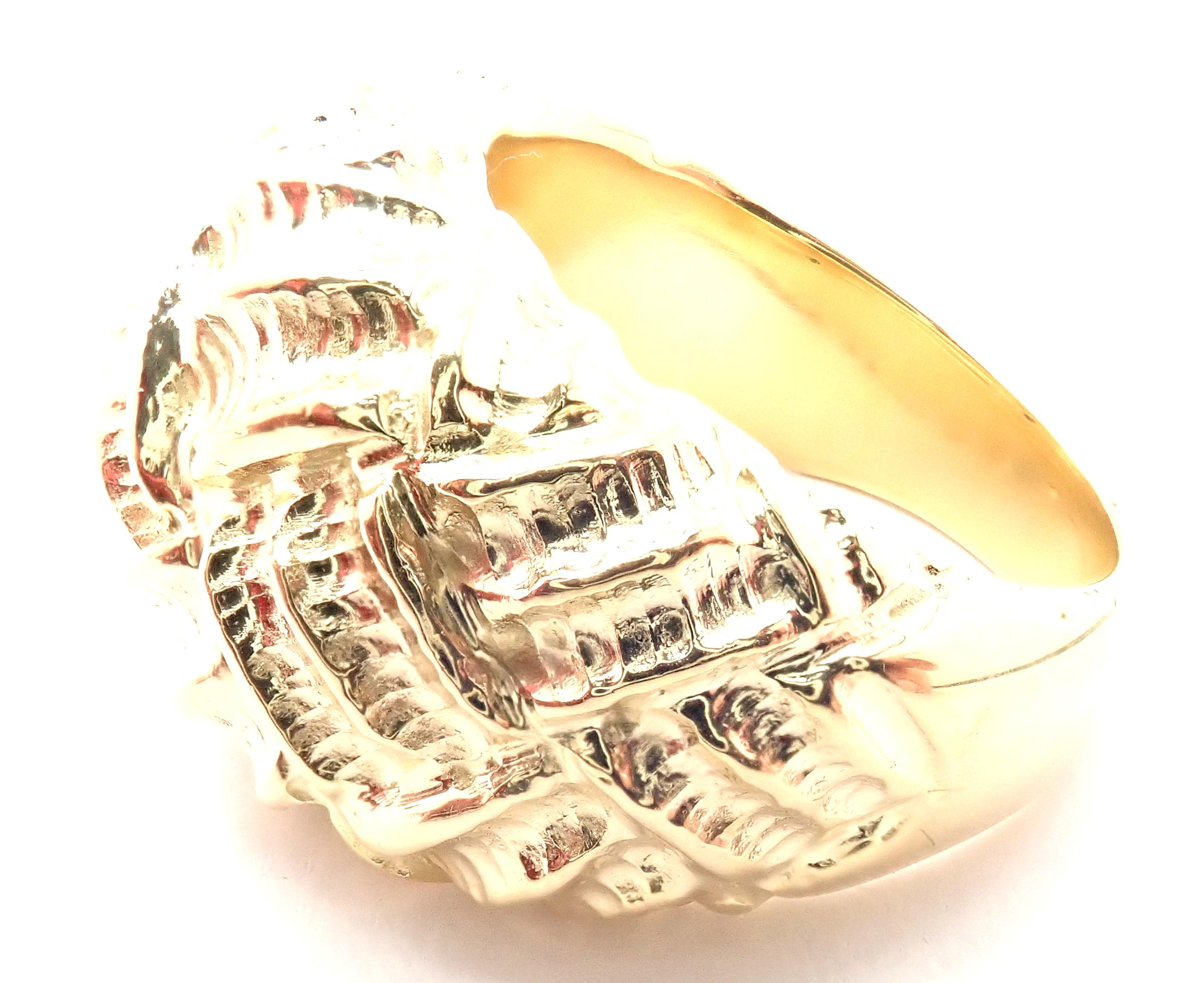 Tiffany & Co. Woven Dome Yellow Gold Ring In Excellent Condition For Sale In Holland, PA