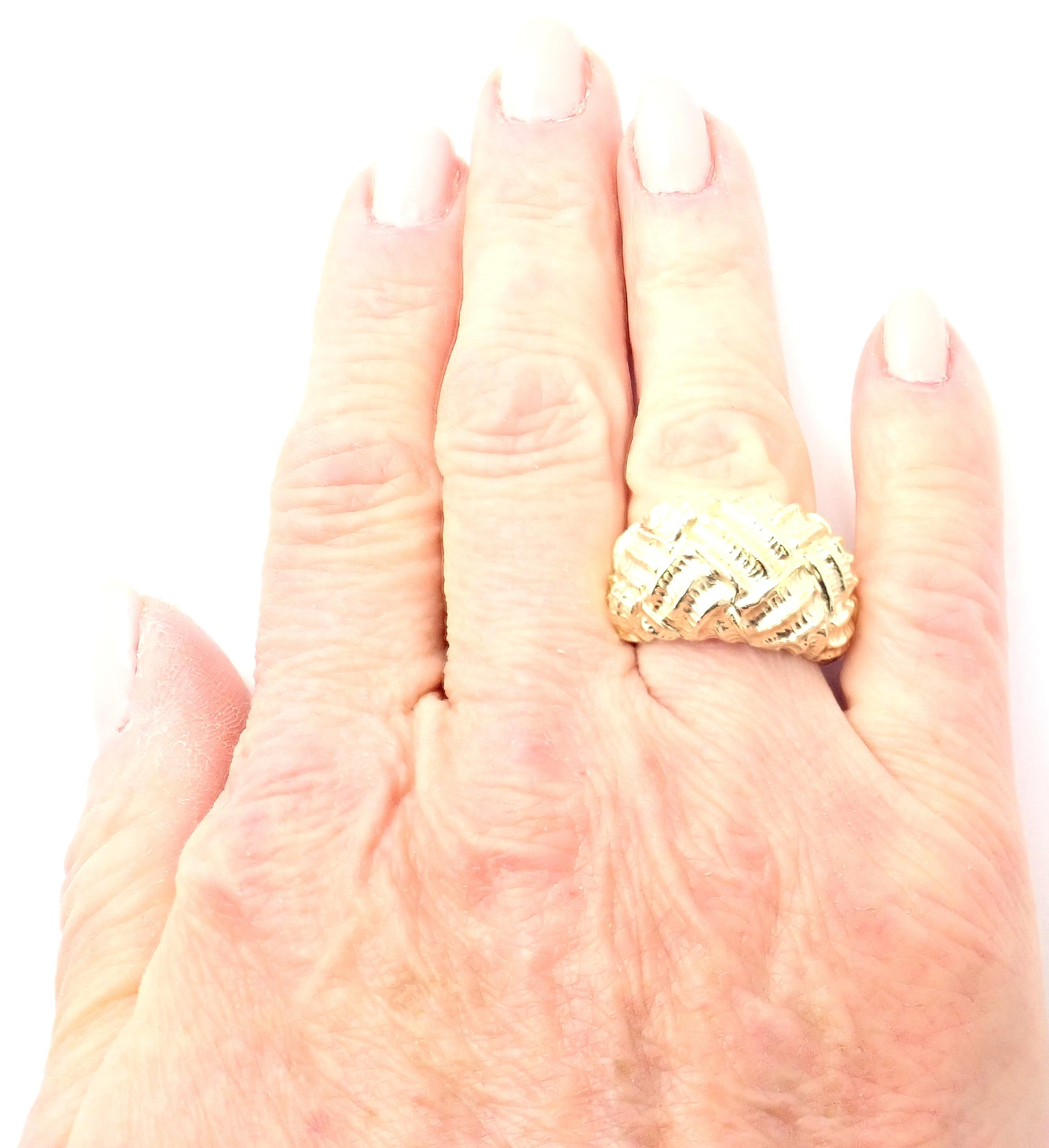 Tiffany & Co. Woven Dome Yellow Gold Ring 1
