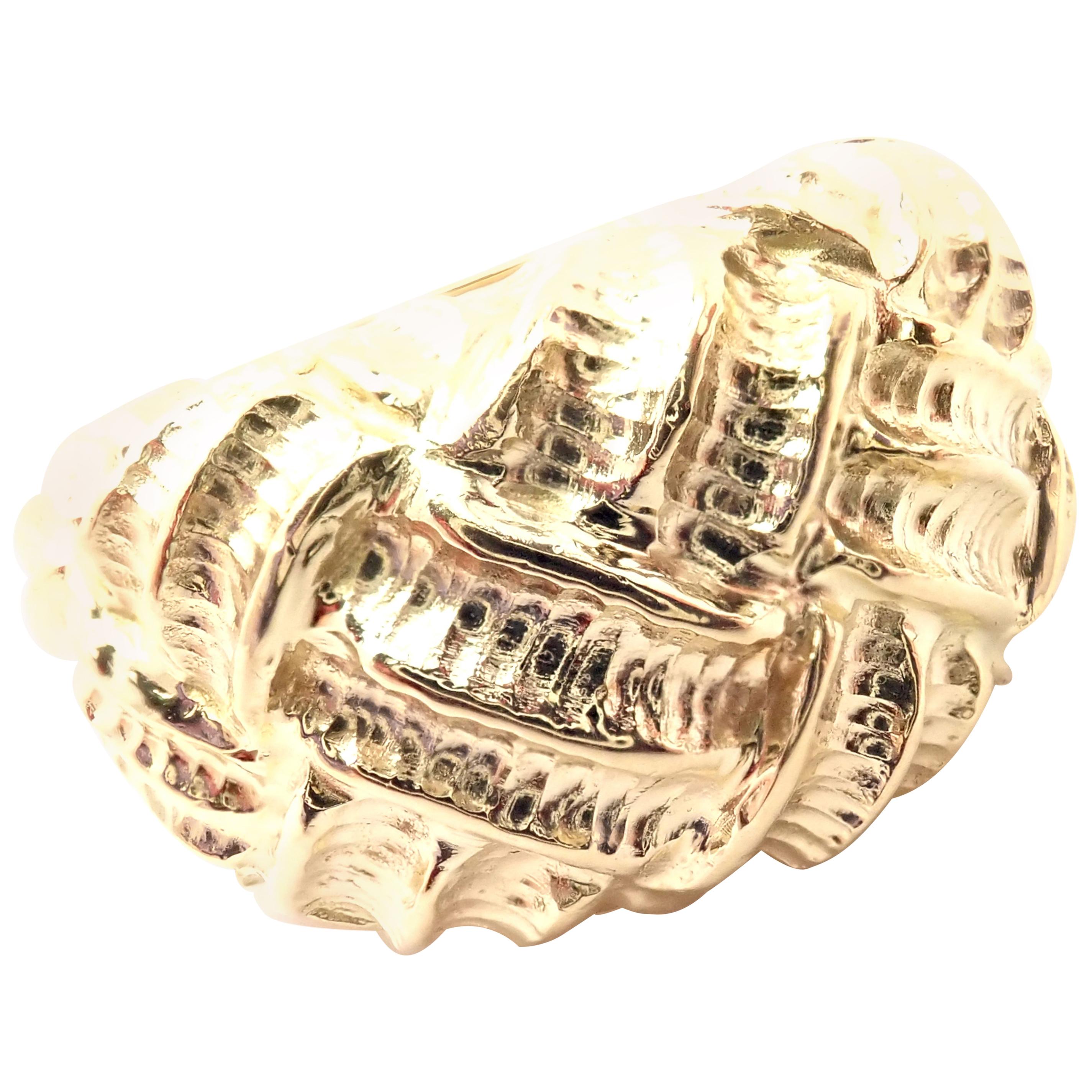 Tiffany & Co. Woven Dome Gelbgold Ring im Angebot