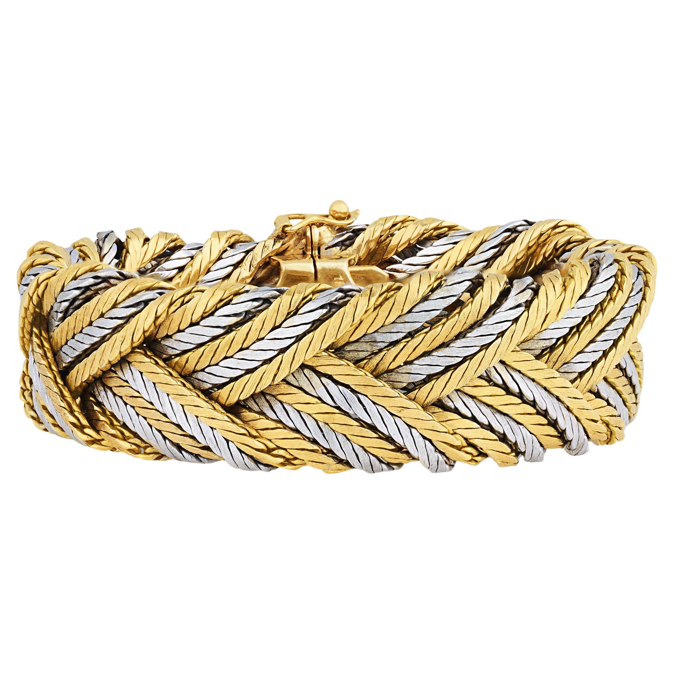 Tiffany & Co. Woven Gold Bracelet For Sale