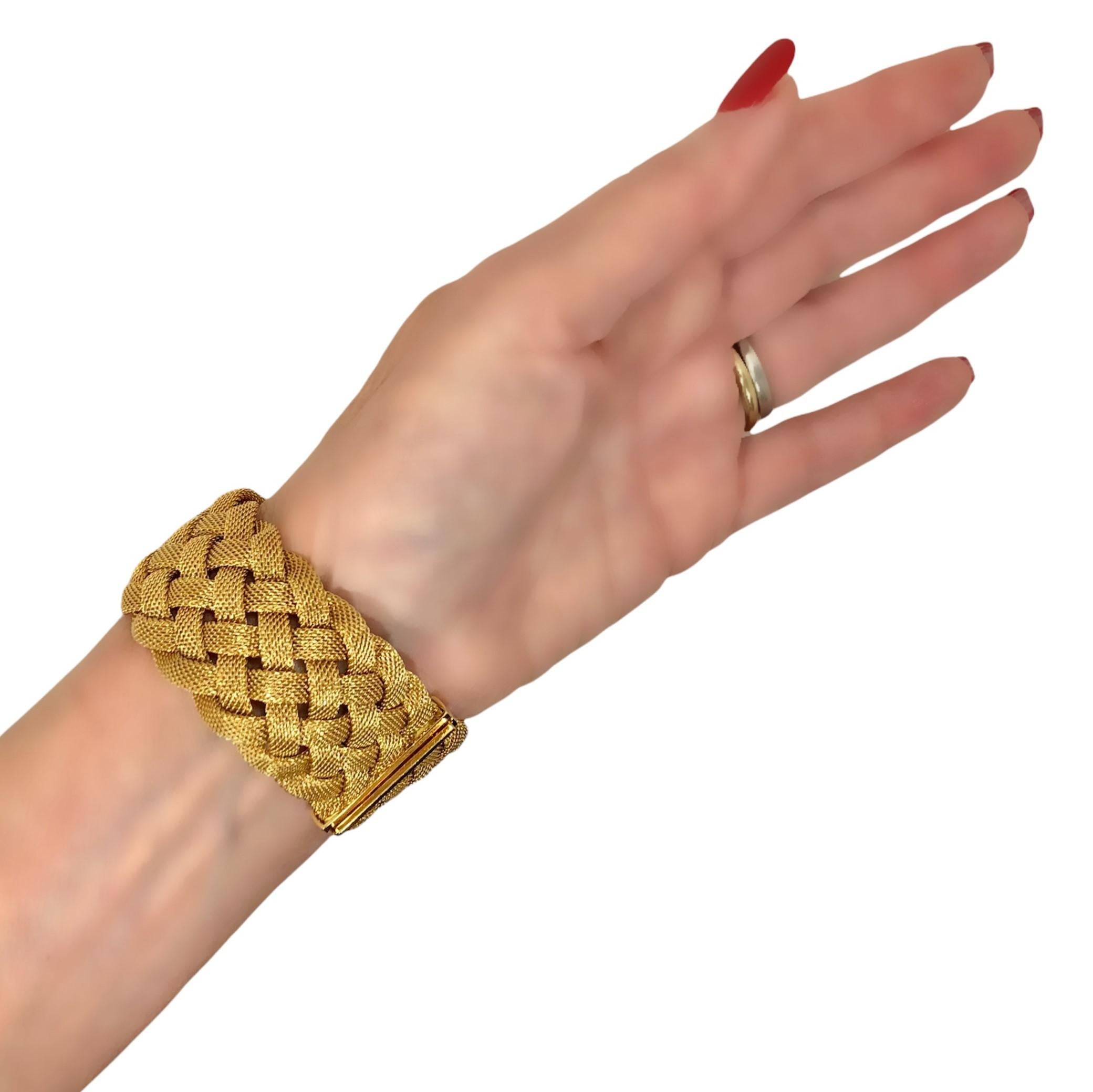 Tiffany & Co. Woven Gold Mesh Bracelet 3