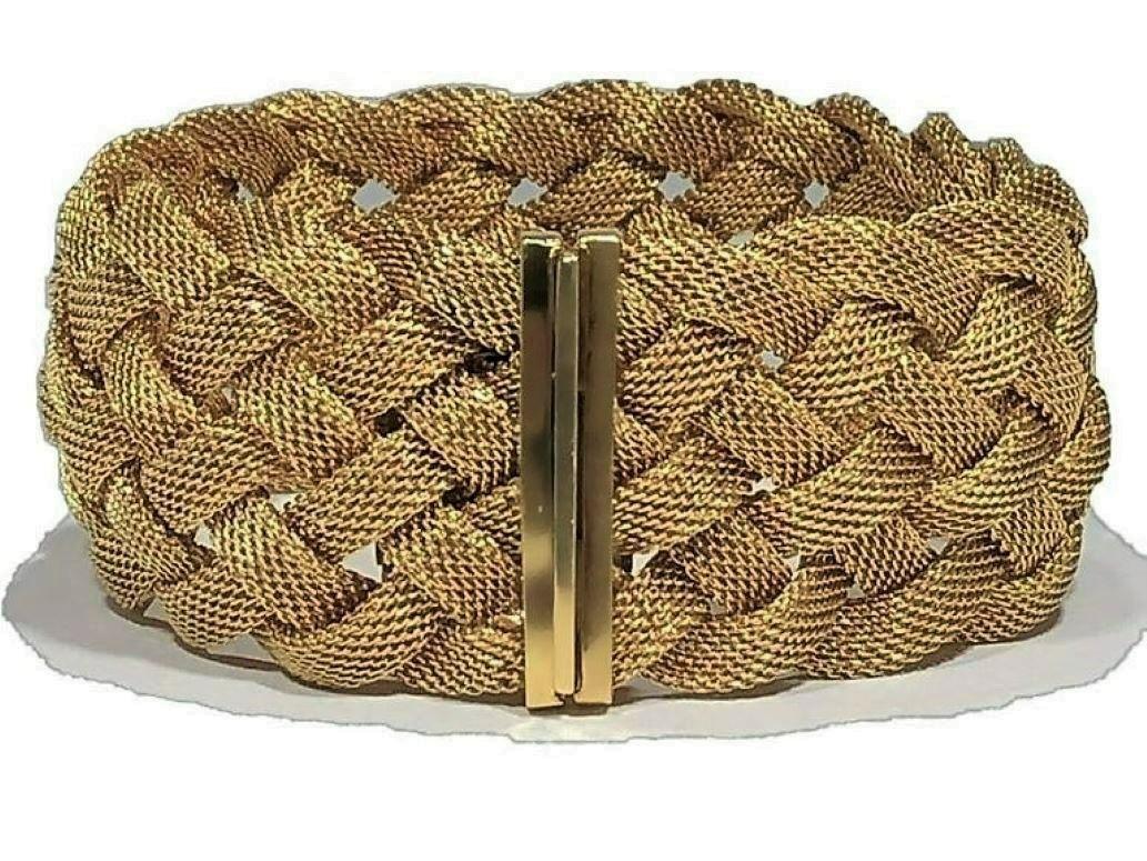 Tiffany & Co. Armband aus gewebtem Goldgeflecht Damen