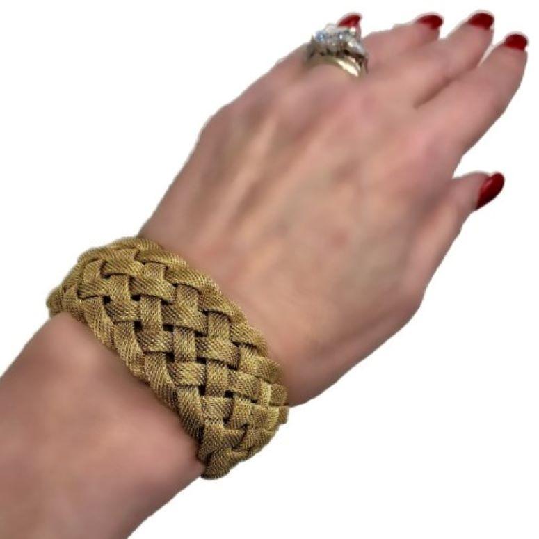 Tiffany & Co. Woven Gold Mesh Bracelet 3