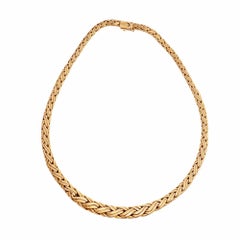 Tiffany & Co. Gewebte Goldkette mit abgestuften Gliedern