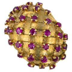 Tiffany & Co. Woven Ruby Earrings