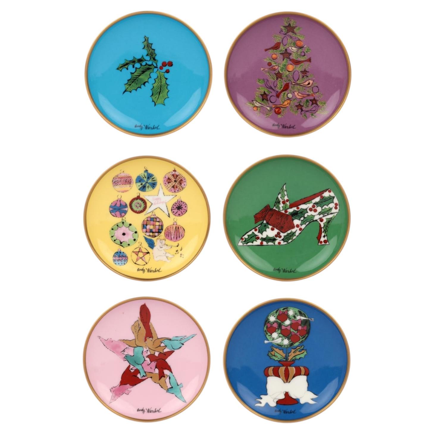 Tiffany and Co x Andy Warhol Festive Bone China Set of 6 Dessert