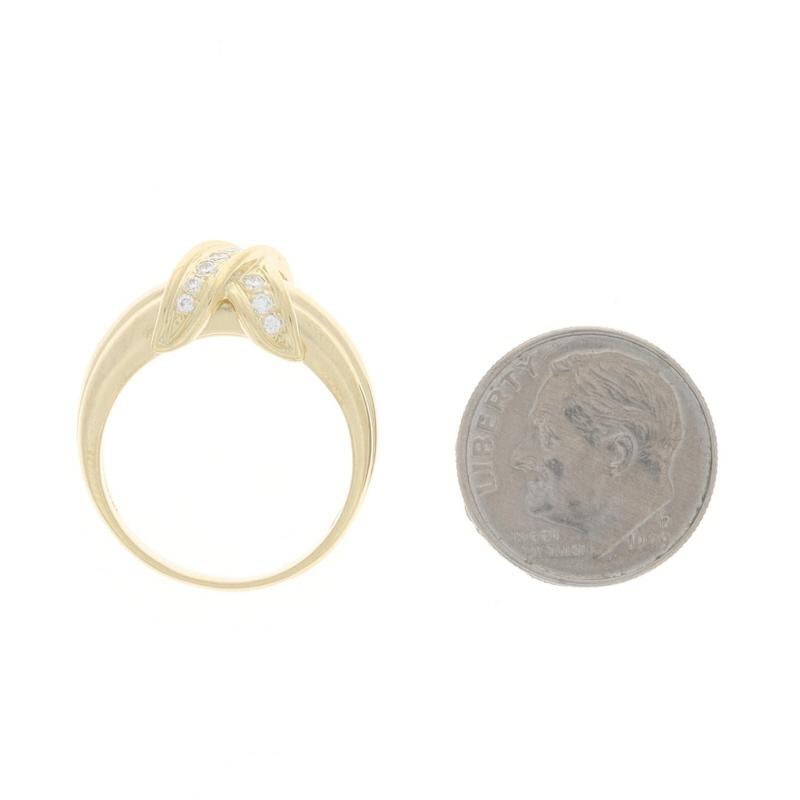 Tiffany & Co. X Diamond Band - Bague en or jaune 18k ronde et brillante .20ctw en vente 1