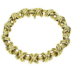 Used Tiffany & Co X Gold Bracelet