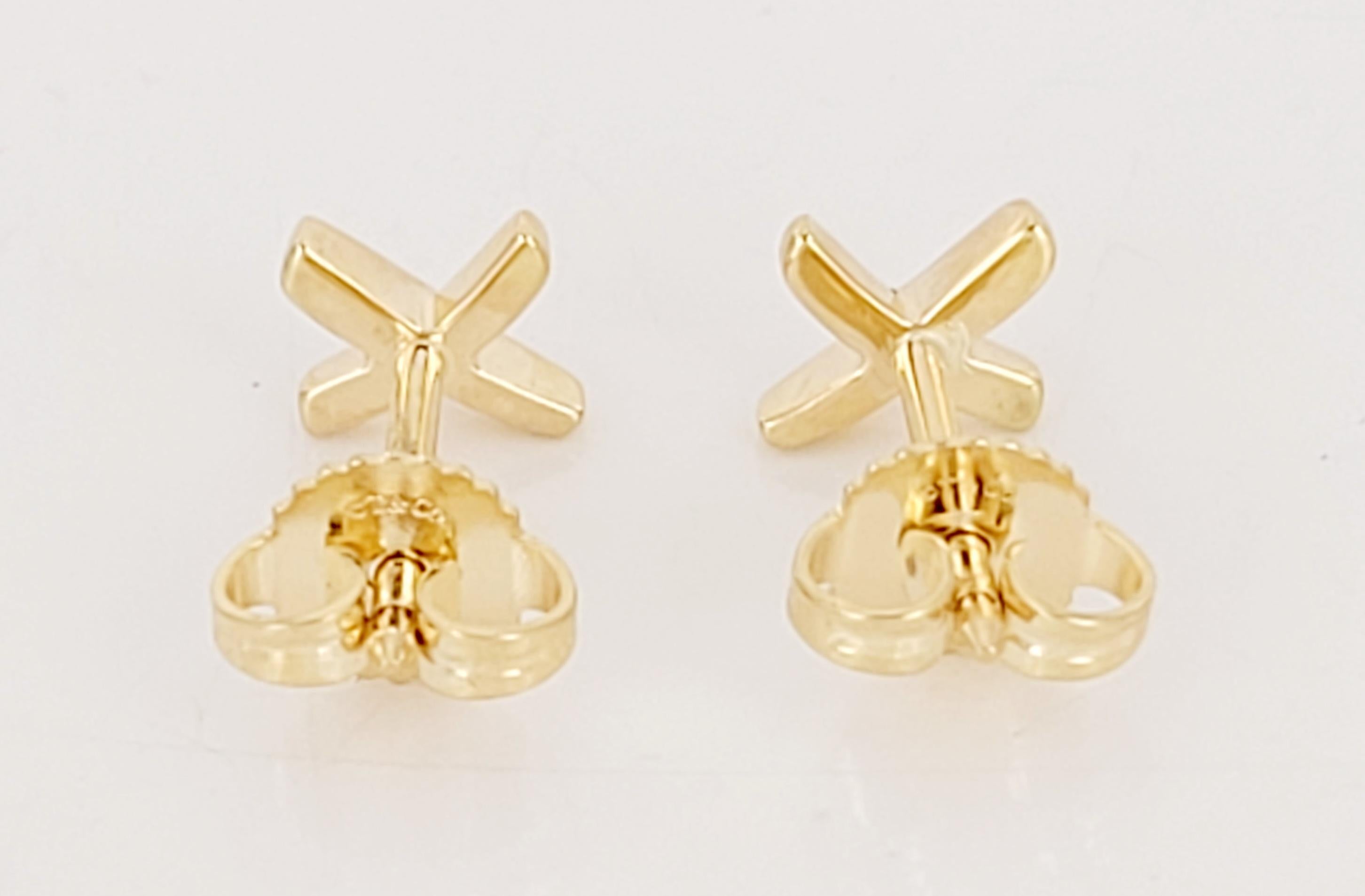 tiffany cross stitch earrings