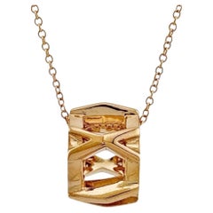 Collar con colgante «X Open» de Tiffany & Co. en oro rosa de 18k, diseño de 16 pulgadas