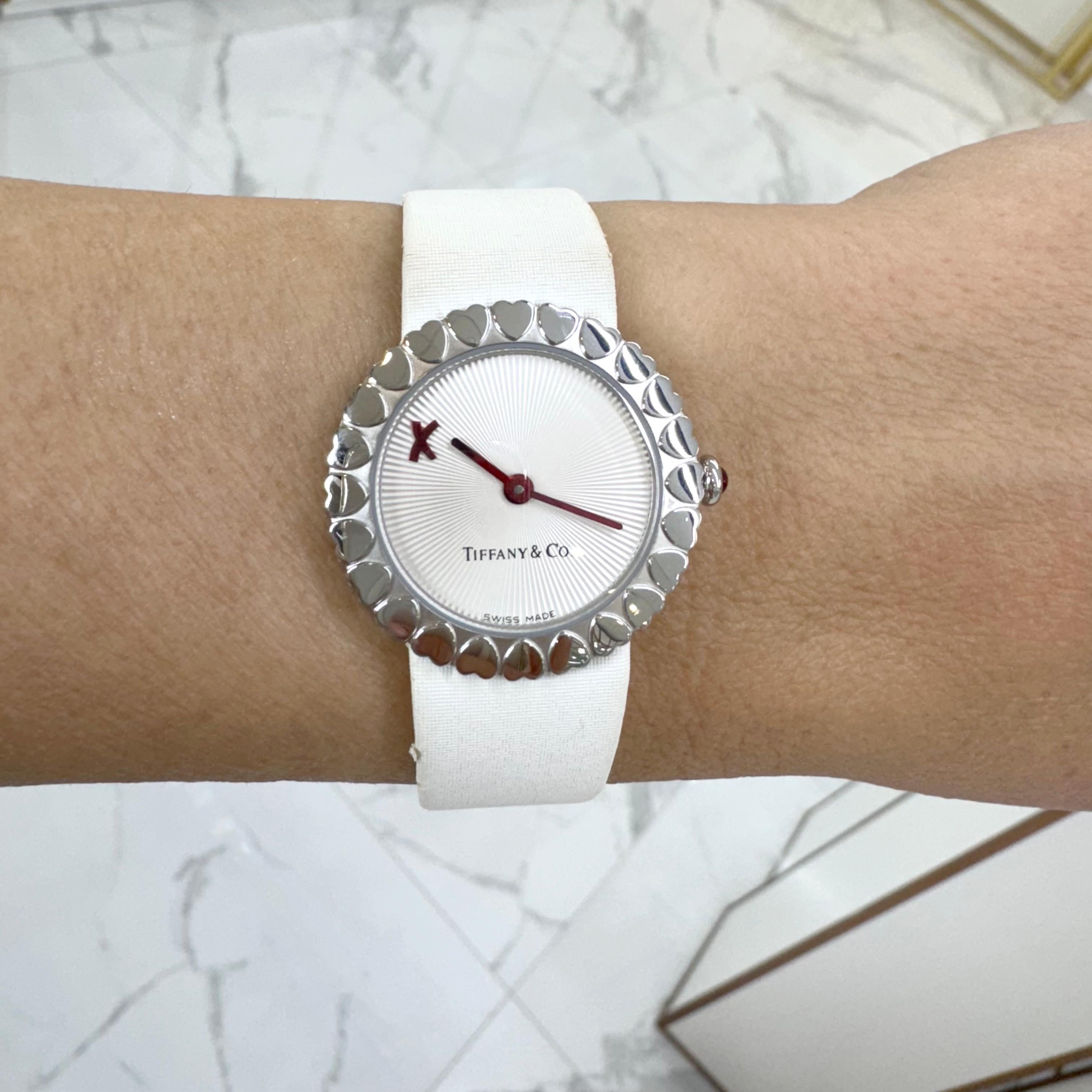 Tiffany & Co. X Paloma Picasso Crown of Hearts 28MM Stainless Steel Ladies Watch 7