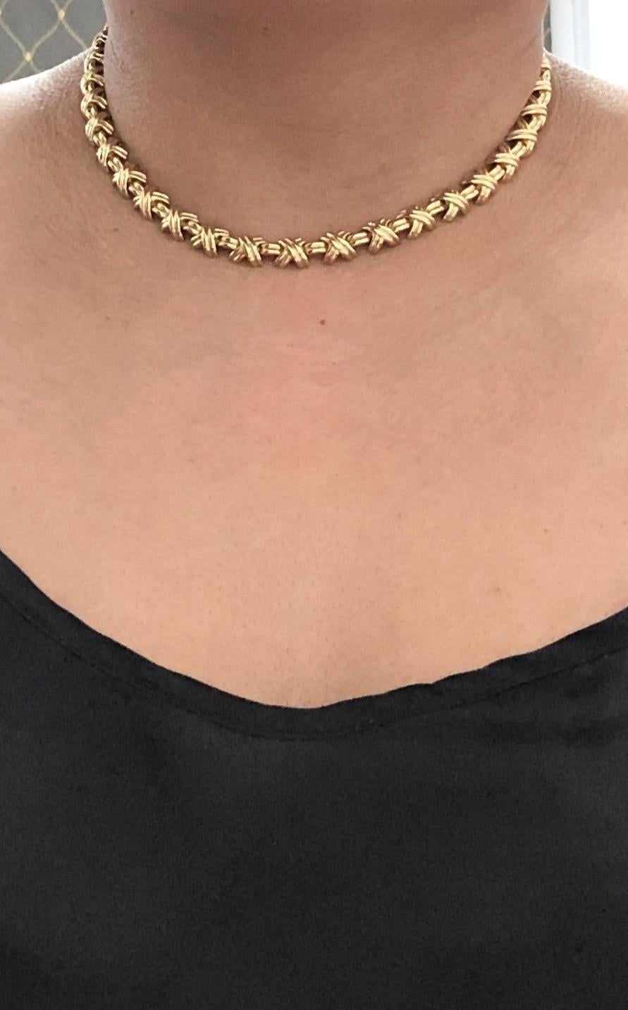 Contemporary Tiffany & Co. X Signature Collection Choker Necklace 18k Yellow Gold
