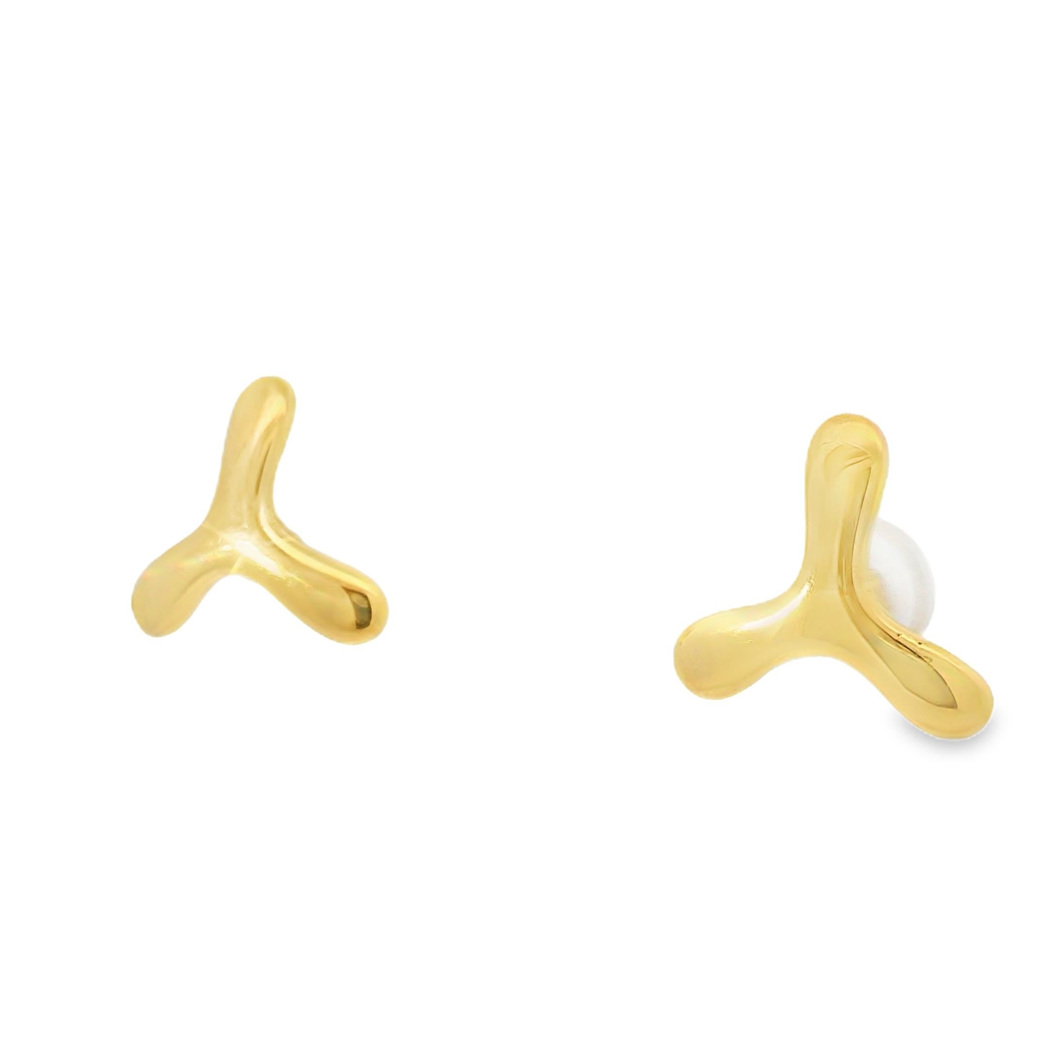 De las mujeres Pendientes Tiffany & Co Oro Amarillo 3 Caras 18 Quilates En Stock en venta