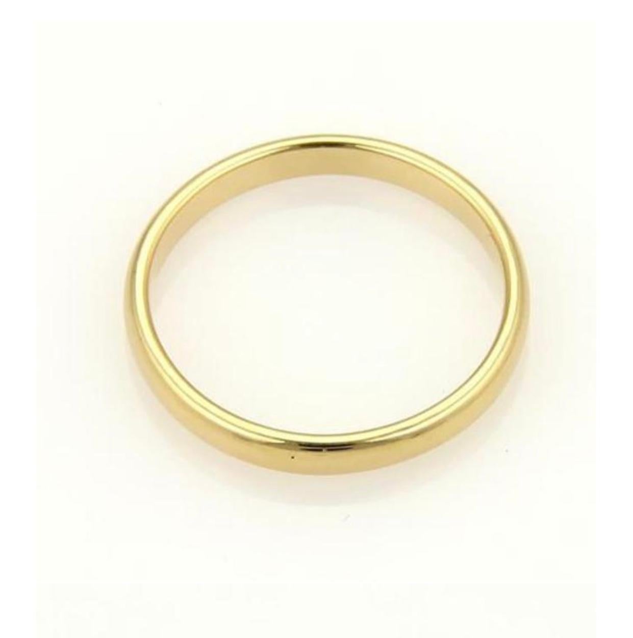 gold plain ring