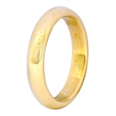Tiffany & Co. Yellow Gold Plain Wedding Band Ring, Estate