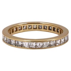 Tiffany & Co. Yellow Gold and Diamond Eternity Band