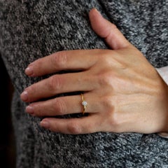 Tiffany & Co. Yellow Gold and Solitaire Diamond Ring