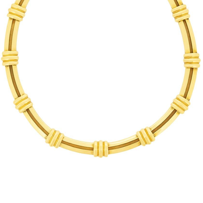 Tiffany & Co. Atlas-Halskette aus Gelbgold, ca. 1990er Jahre im Zustand „Gut“ im Angebot in London, GB
