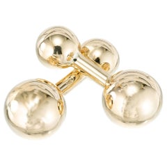 Tiffany & Co. Yellow Gold Bar Bell Cufflinks