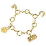 Tiffany Lock and Key Gold Charm Bracelet at 1stDibs  tiffany charm gold, tiffany  gold charms, tiffany lock bracelet