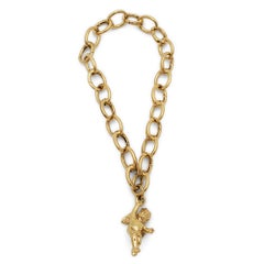 Tiffany & Co. Yellow Gold Charm Bracelet with Cherub Charm