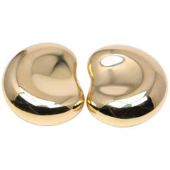 Tiffany & Co. Yellow Gold Clip-On Bean Peretti Earrings